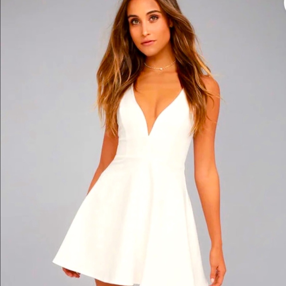 Lulus White Skater Dress